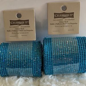 Glitter Mesh Ribbon
